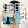 For Vivo S17 V2283A Case Cute Cartoon Cat Butterfly Silicone Back Cover For Vivo S17 S17 Phone Protection Cases Fundas
