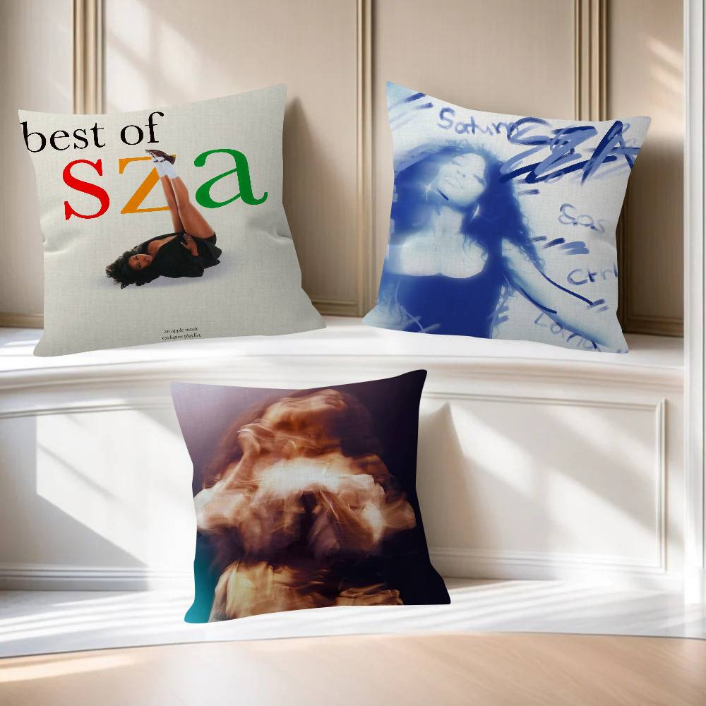 Singer SZA SOS Album Pillow Gift Home Office Decoration Pillow Bedroom Sofa Car Cushion CoverPillow Case