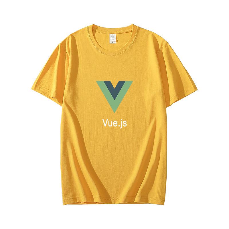 Computer Front End W Frame Vuejs Peripheral Shortsleeved Tshirt Unisex Geek Programmer Clothes Summer Cotton