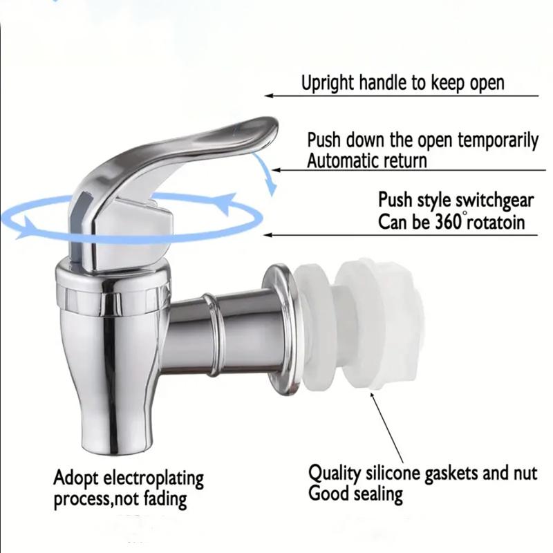 Plastikowy kran do napojów galwanizowany klasy spożywczej Puszki Kran do soku Pojemniki Kran do wiadra Zawór przełączający