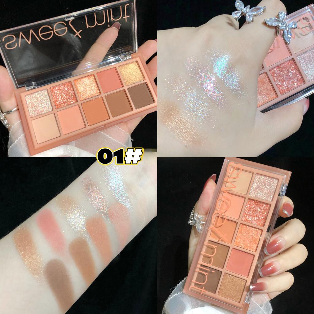 Neue Lidschatten-Palette mit mattem Perlmutt-Erdton, europäische und amerikanische Make-up-Zementfarbe, Lidschatten-Palette