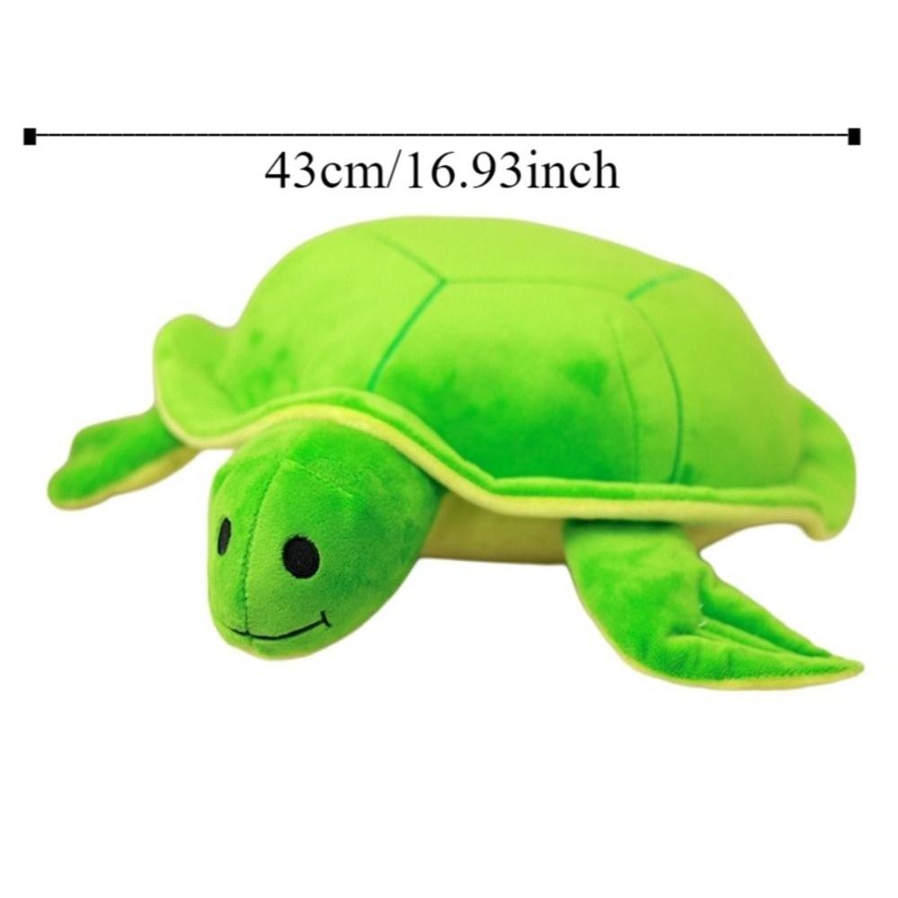 Soft Green Turtle Plush Toys Fluffy Turtle Doll Throw Pillow Kids Birthday Christmas