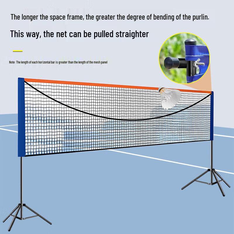 JINGGENG Portable & Foldable Badminton & Pickleball Net