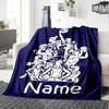 Custom Name Basketball Theme Printed Blanket - Perfect for Couch, Bed, Travel & Outdoor Use | Machine Washable, Cozy & Durable.