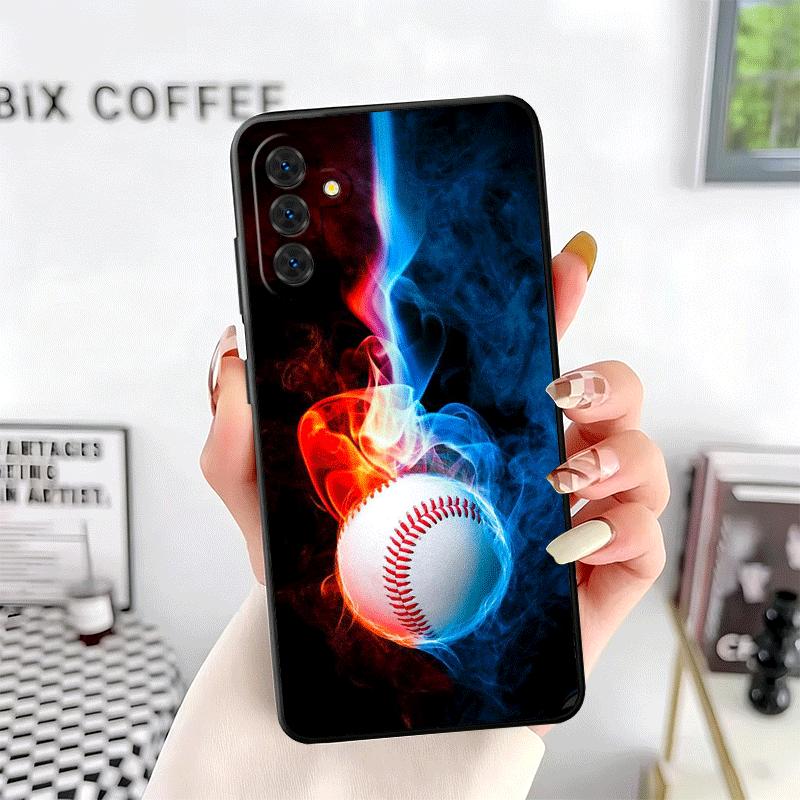 Baseball Sport Soft Phone Case for Samsung A17 A37 A57 A16 A26 A36 A56 A15 A25 A35 A55 A14 A24 A34 A54 A13 A23 A33 A53 A52 A12