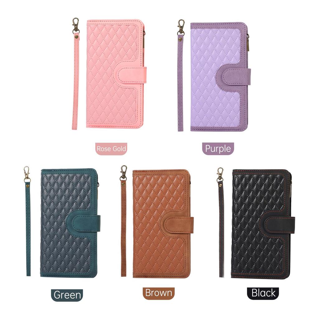High-End Diamond Buckle Wallet Case for Google Pixel 7A