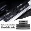 For Hyundai High-quality Carbon Fiber Car Door Sill Protector Strip Decorative Sticker Accessories N Line Sonata Azera Coupe YY999