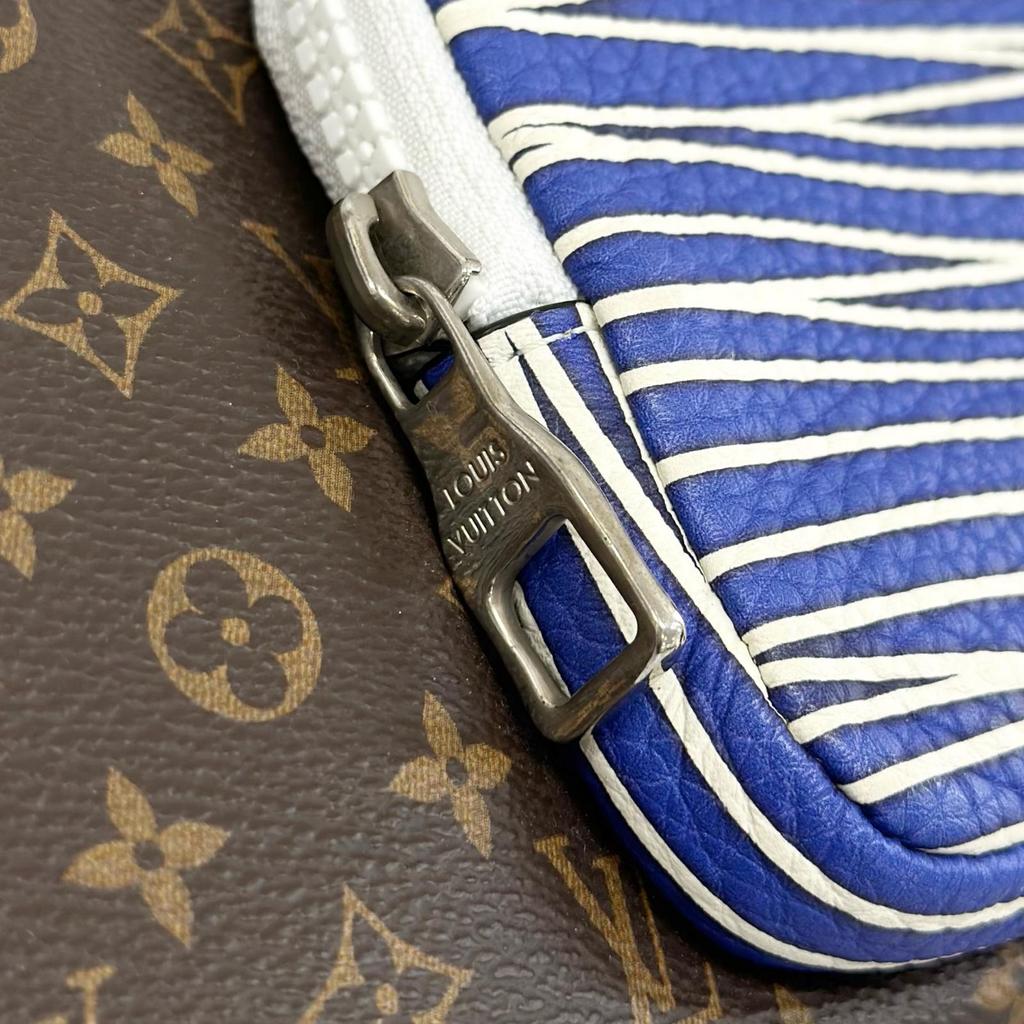 Louis Vuitton Patchwork Monogram M69690 Clutch Bag Brown Mens Used