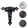Black Iron Heavy Duty T Hinge Barn Door Hinges Shed Hinges For Fence Yard Gate Hardware Hinge Garden Door Furniture Hinges