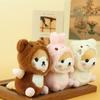 Plush Dog Keychain With Pp Cotton Filling For Bag Decor And Gift