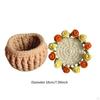 Beginner Crochet Kit Coaster Starter Complete Flower Pot, for Table Girlfriend