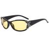 New Fashion Butterfly Gradient Decor Shades Women Trendy Driving Anti UV Sunglasses High Quality Y2K Popular Beach Sun Glasses