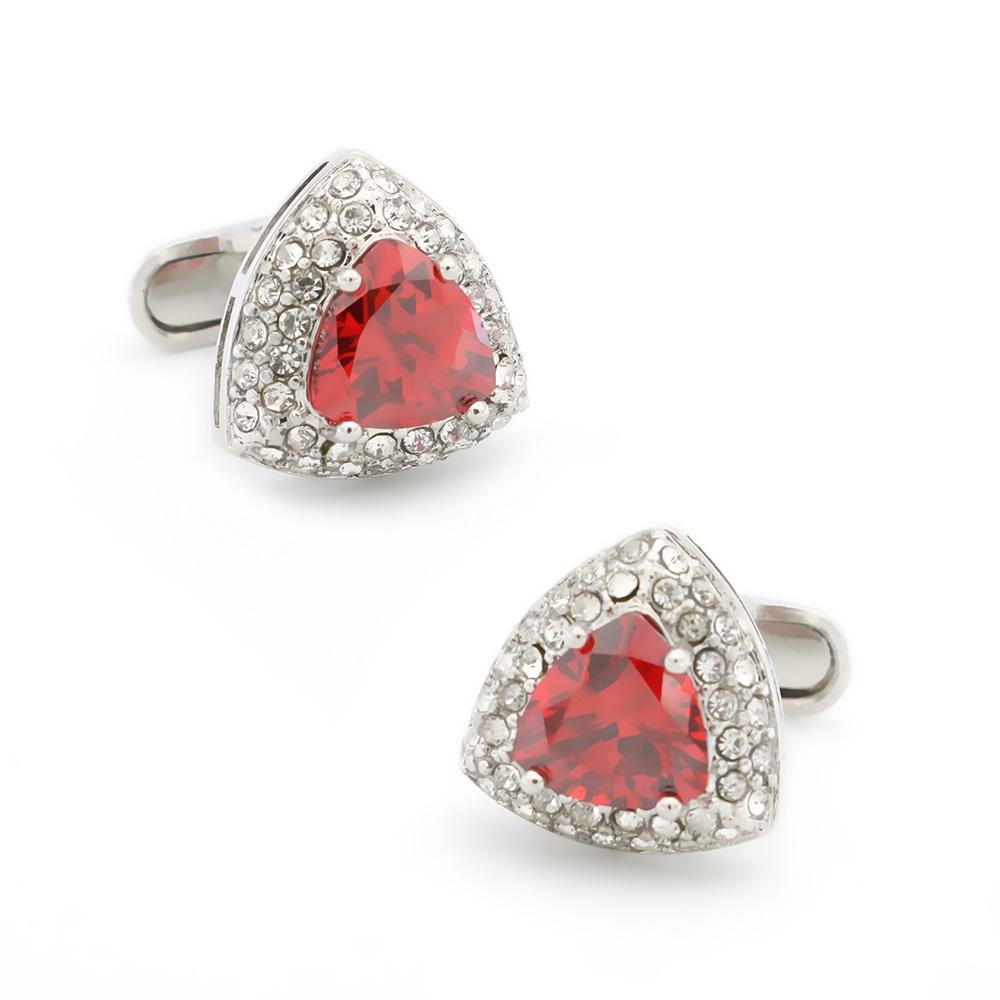 Igame Crystal Cuff Links Quality Brass Material Stone Cufflinks For Wedding Men