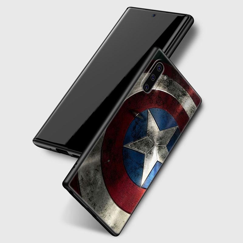 Steve Captain America Shield Phone Case For Samsung Note 10 Lite 20 Ultra M04 M13 M32 4G M52 M53 M54 M55 5G M11 M12 M21 M31 M51