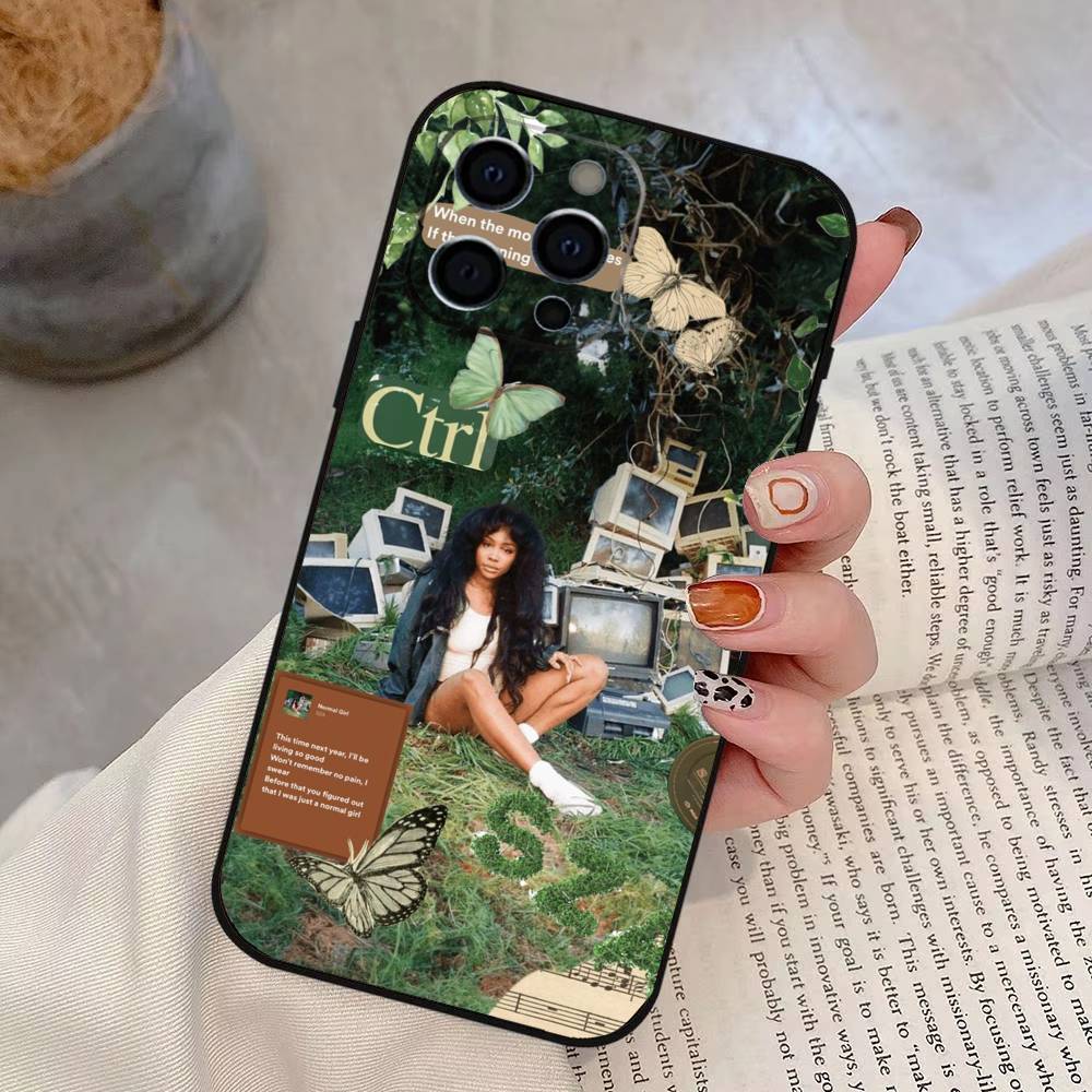 

Singer S-SZA lana Phone Case For iPhone 17, 16,15,14,13,12,11 Plus,Pro Max, Others Soft Black Cover iPhoneXsMax