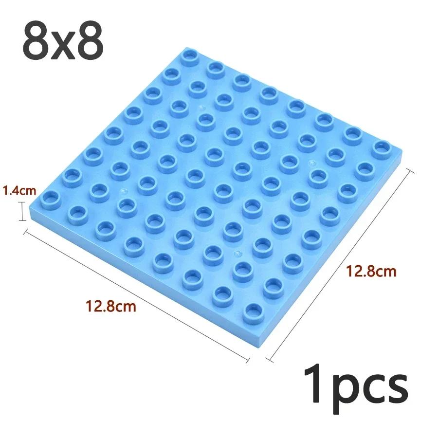 Double Sided Plate Creative Large Particle Double Floors Building Block BasePlate DIY Bricks Compatible Big Size Kid Toy Duploes