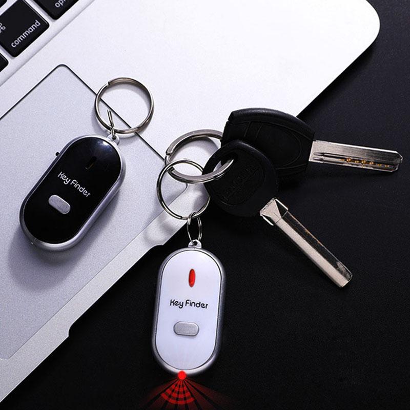 Anti-lost Whistle Keychain Key Finder Flashing Remote Key Bag Wallet Locators Child Alarm Reminder Phone Find Anti-theft Tracker