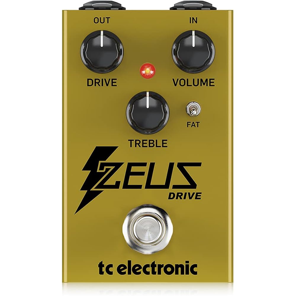 TC Electronic Analog Overdrive Pedal, Compact Size, Features FAT Mode, Equipped with Germanium Di...
