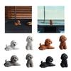 Dog Miniature Figurine Small Sculpture for Cabinet Living Room Office