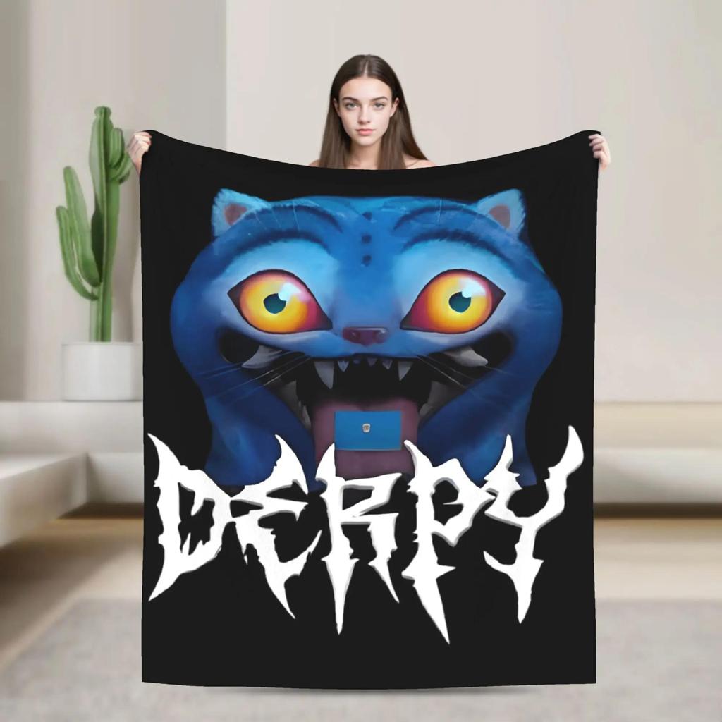 Warm Derpy Tiger and Bird KPop Inspired Throw Blanket for Couch Bed Sofa Travel Blanket Bedspread Cover