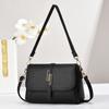 Shoulder bag Textured glossy messenger bag Korean version of women's bag Simple and versatile