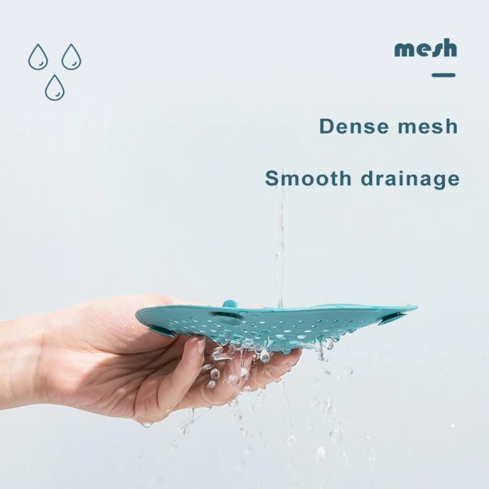 TPR Shower Drain Cover Non Slip Hair Drain Catcher Durable Sink Floor Drain  for Bathroom Kitchen