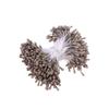 400Pcs Artificial Pearl Floral Stamens Double-Ended Black for Flower Making Craft Decoration Supplies Flower Floral