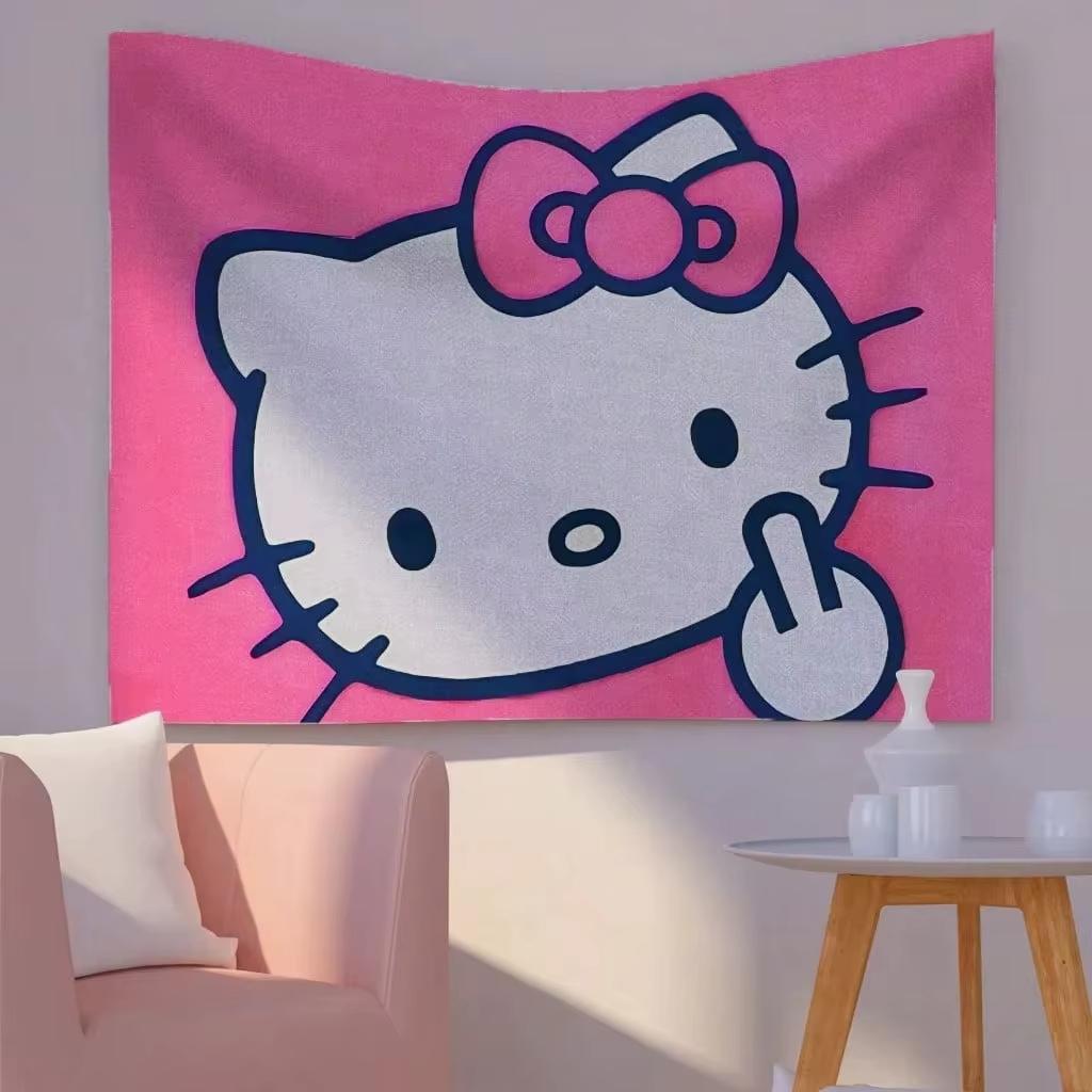 

Sanrio Hello Kitty Tapestry Wall Hanging Birthday Gift Living Room Bedroom Office Decor 74x94cm(29x37in)