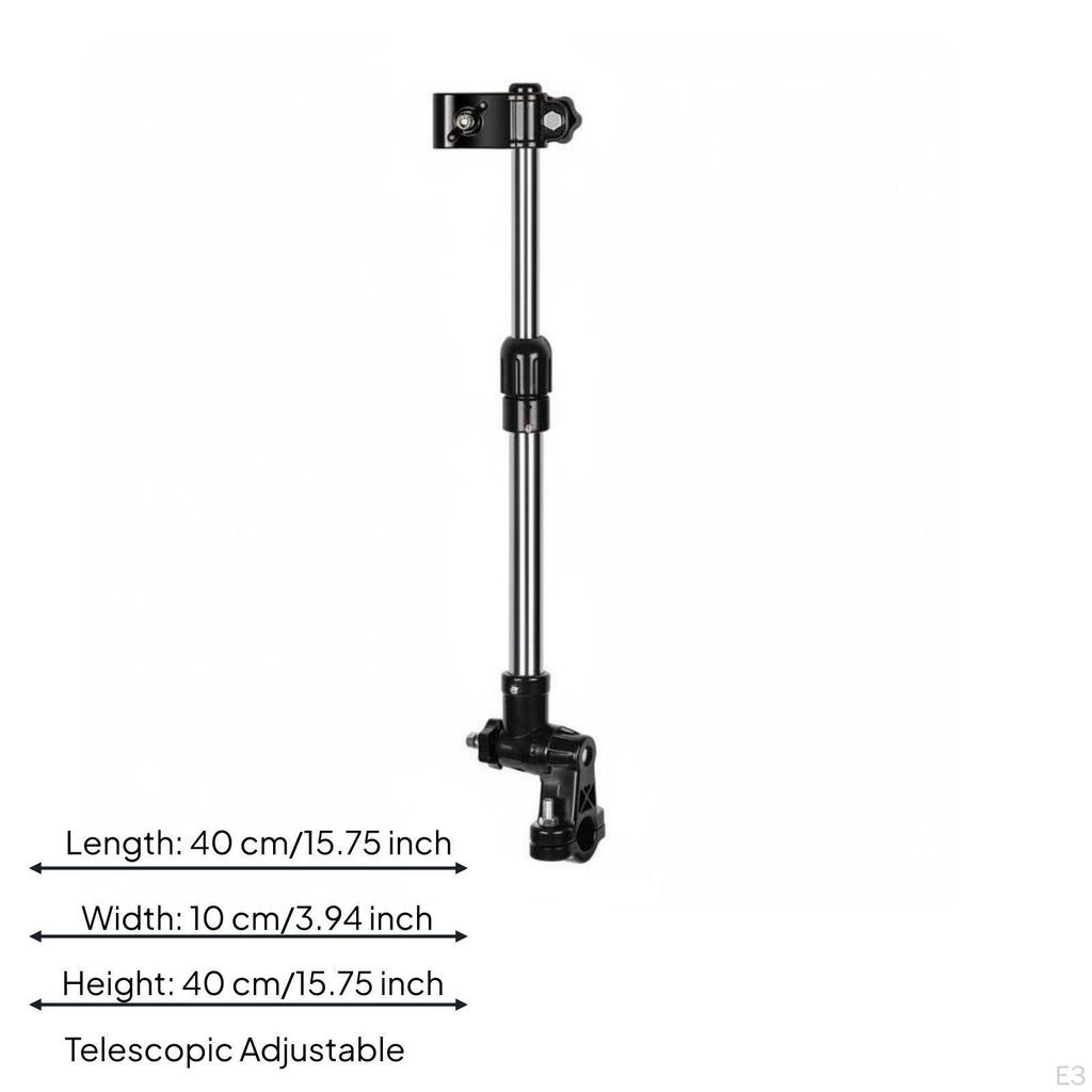 Electric Bike Umbrella Bracket Sun and Weather Protection 360° Adjustable Mount Universal