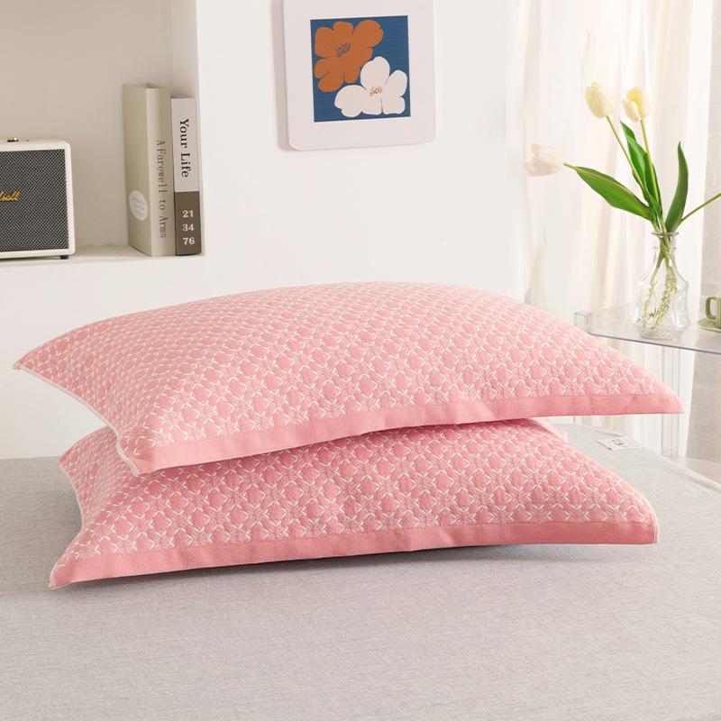 BrandNew Pure Cotton Pillow Cover a Pair of Cotton Gauze Pillow Cover Universal for All Seasons to Absorb Sweat