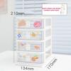 Desktop Stationery Storage Box Organizer Drawer Pen Holder Makeup Cosmetic Plastic Drawer Storage Box Desk Organizer Cute
