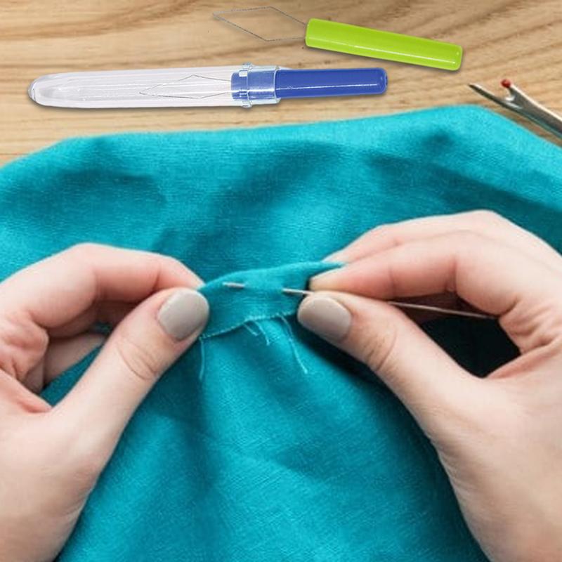 Needle Threader Tool 3PCS Automatic Sewing Threader For Household Colorful Needle Threader For Universal Sewing Tool With Cover