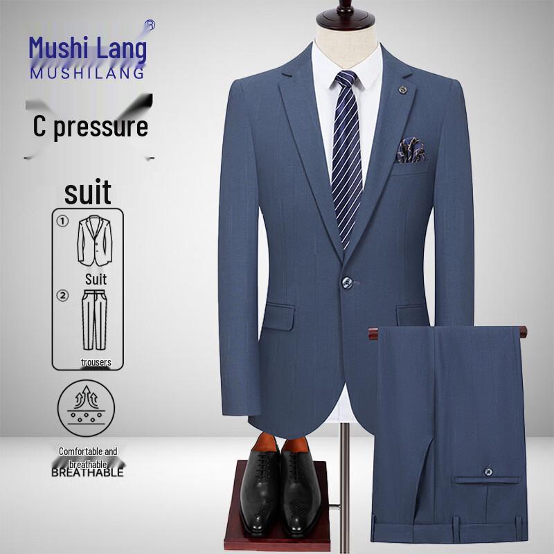 MUSHILANG Men s Formal Suit 4XL