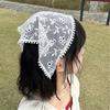 Soft and Comfortable Lace Hair Bandanas for Women Bohomian Flower Hair Scarf