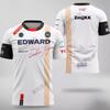 EDG Kurzarm BLG Team Fearless Valorant Covenant Kurzarm Esports Kleidung für Jugendliche, Unisex