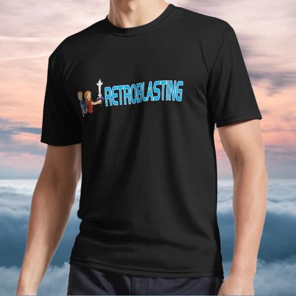 

New Shirt RetroBlasting Banner Logo Active Logo TEE T-Shirt Funny Size S to 5XL 4XL
