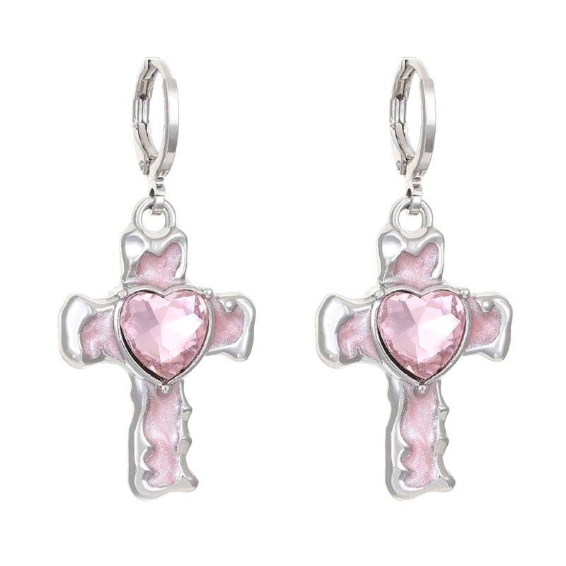 

Elegant Crystal Dangle Earrings Jewelry Unique Crystal Embellished Earrings Charm Distinctive Drop Ear Rings Accessory