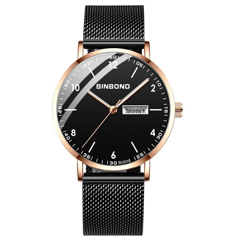 Men's Waterproof Ultra-Thin Quartz Watch - Automatic Mechanical, Trendy for Junior High Students