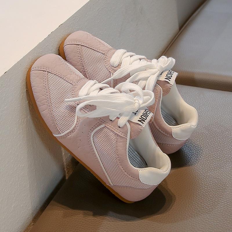 

Student little white shoes flat-soled moral training shoes 2025 spring and autumn new boys lightweight running shoes girls breathable casual shoes 26