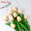 Pu Tulip Artificial Flowers For Wedding Decor Home Styling Photo Props