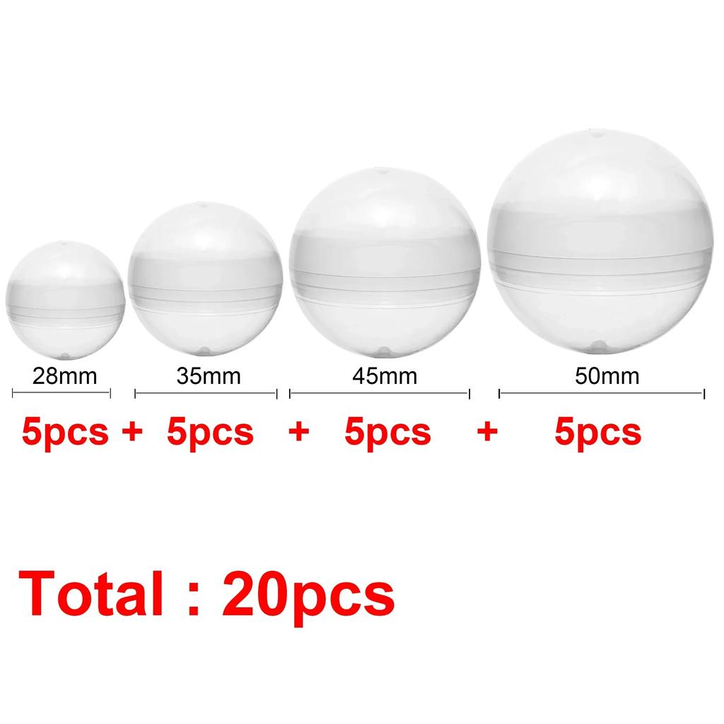Empty Round Clear Capsules Toys Storage Case Egg Gumball Machines Small Container for Kids Party Favor Prize Toy Vending Eggs