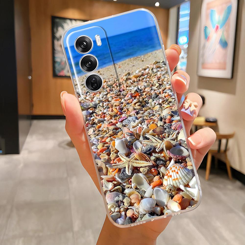 Case For Oppo Reno 12 Pro Case Soft TPU Clear Cover Cute Painted Silicone Cases For Oppo Reno12 12Pro 5G Protection Phone Coque