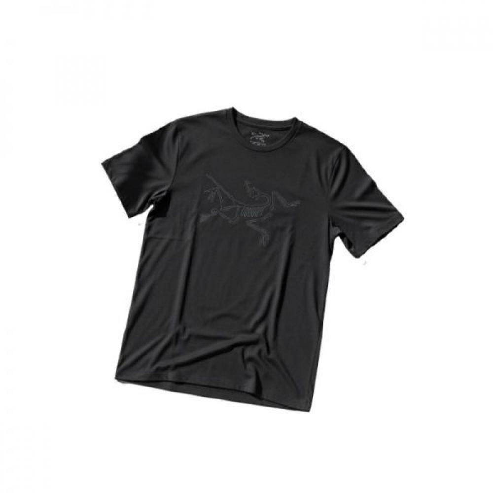 Arcteryx Men Cormac Logo Shirt Ss Black Atqsm10293blk BLACK/L (around 105)