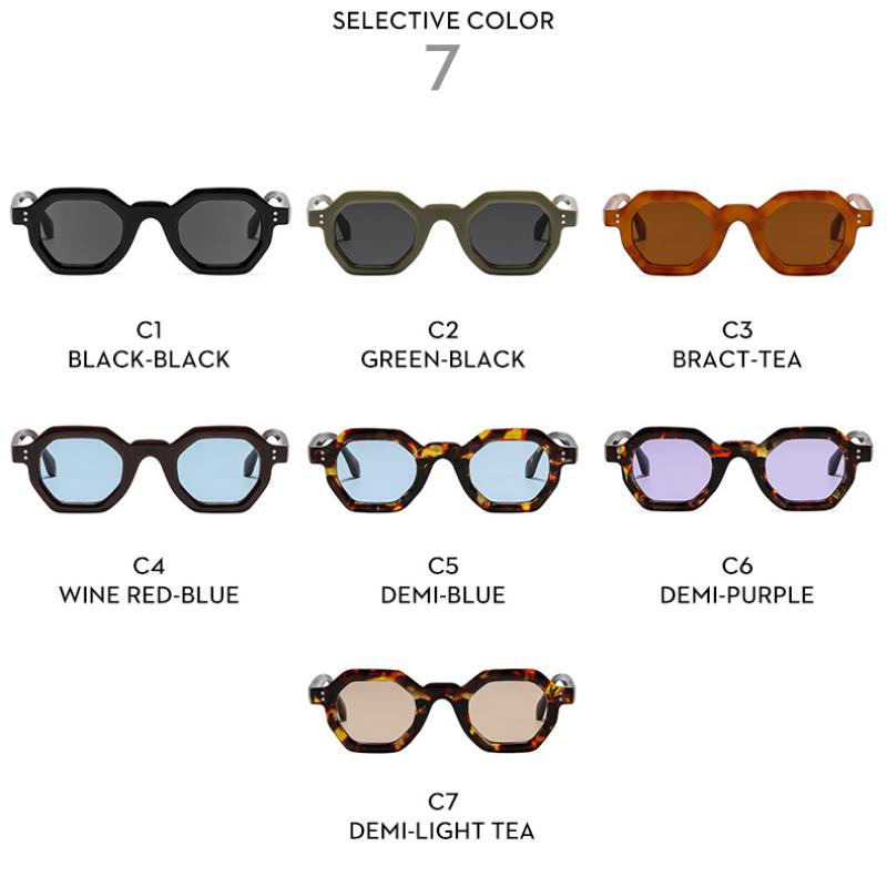 Women's Sunglasses, Fashion Polygonal Men's and Women's Sunglasses, Casual Sunglasses