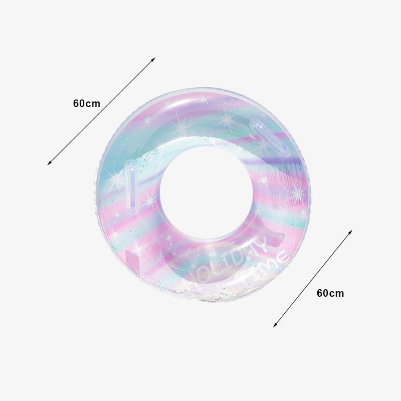 New Glittery Letter Kids Swim Ring Baby Swimming Men And Women Infant With Handle Anti-flip
