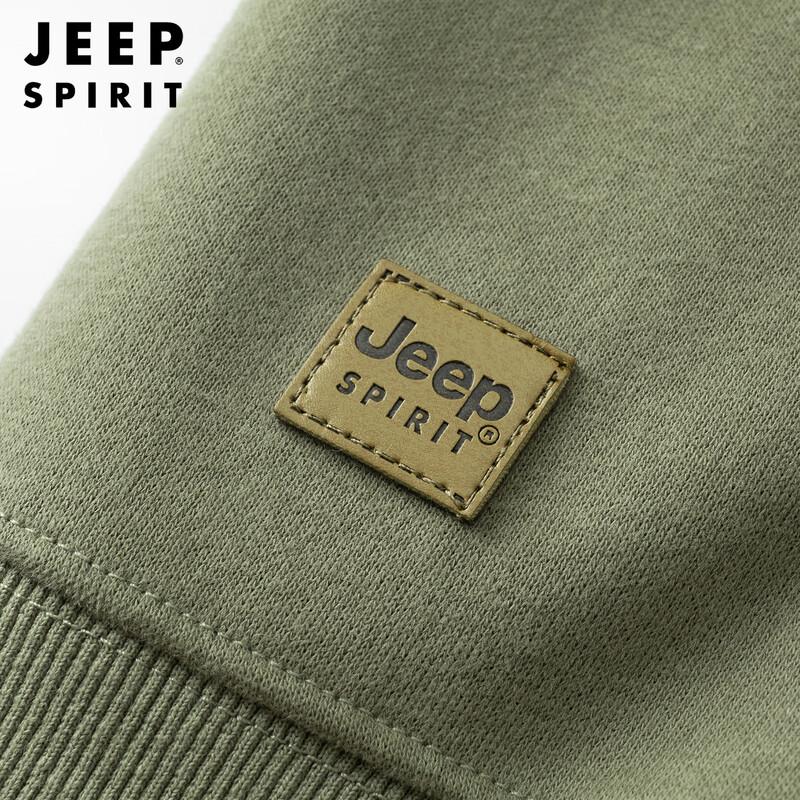 JEEP SPIRIT Men's Round Neck Pullover Sweatshirt
