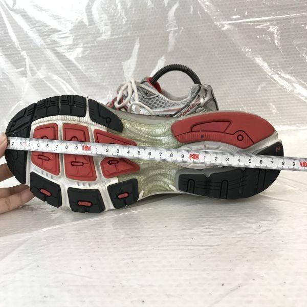 New balance WR760SR Modelo Kanpei Tênis de Corrida Feminino 24.5 Prata Vermelho Treino de Desempenho(USADO)