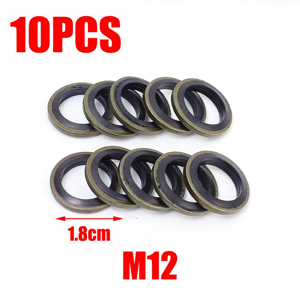 Non-Slip Car High Pressure Fuel Line Drain Plug Gasket Universal Oil Pan Gaskets Accessories Seal M6/M8/M10/M12/M14/M16/M18/M20