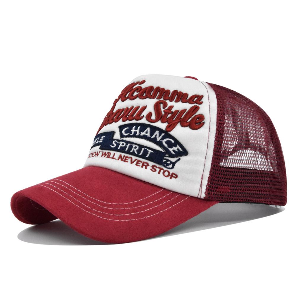 Spring Summer Outdoor Sports Sunshade Sun Protection Mesh Baseball Cap Casual Breathable Peaked Cap Fashion Hip Hop Trucker Hat