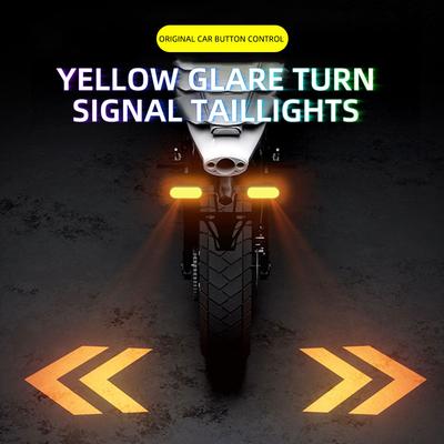 2PCS Motorcycle LED Turn Signal Lamp Color Projection Lamp Waterproof Led Ambient Turning Light High-Bright Warning Light 12V